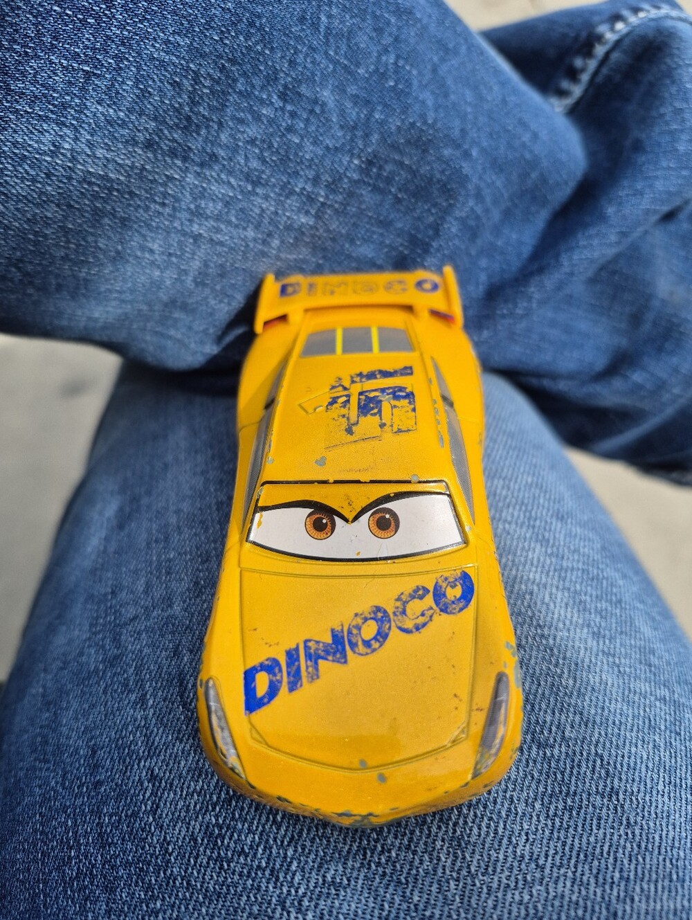 Disney Dinoco Yellow Lightning McQueen Die-Cast Toy Car